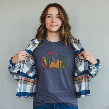 Watercolor Desert Scene T-Shirt