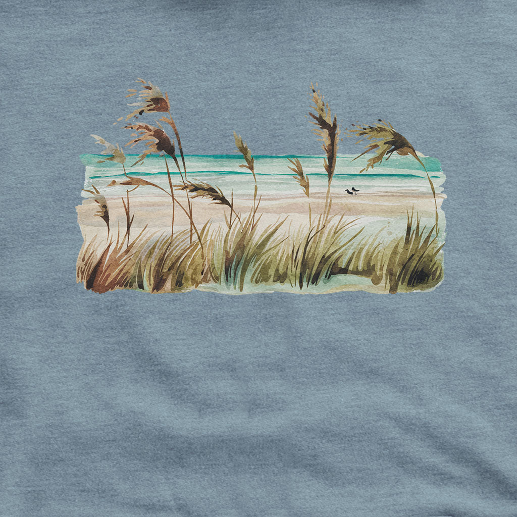 Watercolor Beach Coast Hoodie