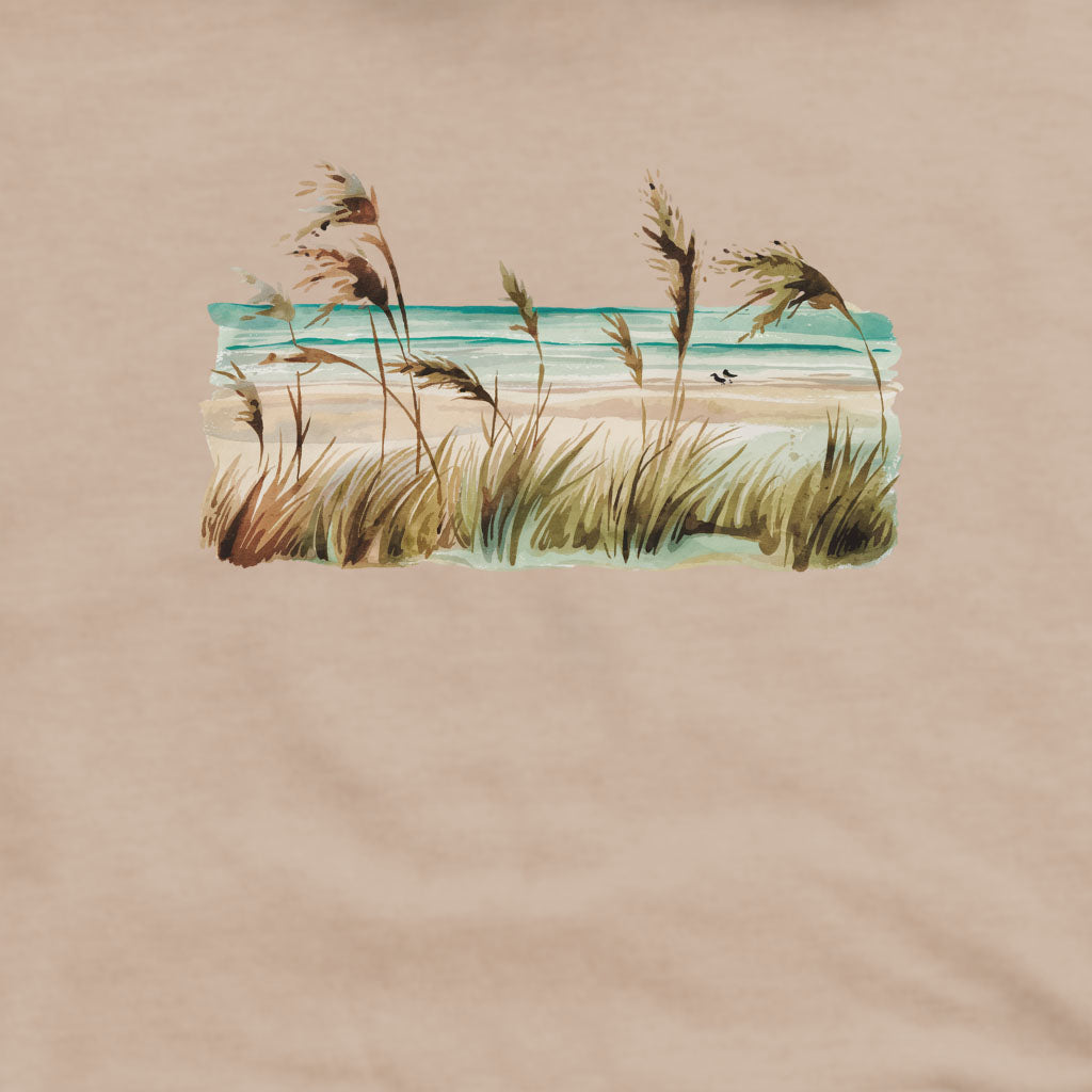 Watercolor Beach Coast Crewneck Sweatshirt