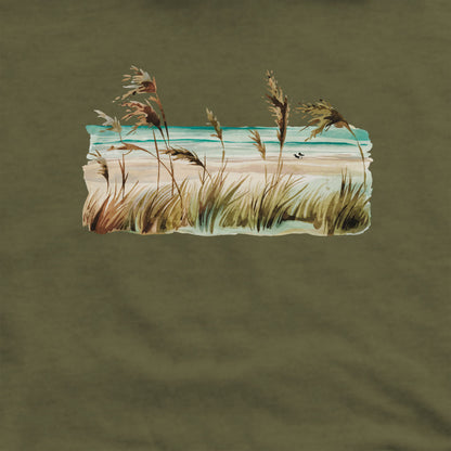 Watercolor Beach Coast Crewneck Sweatshirt