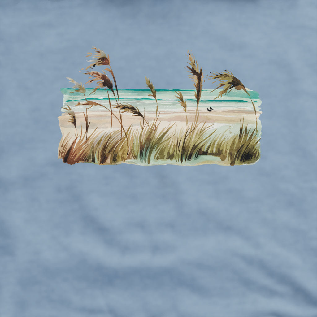 Watercolor Beach Coast Crewneck Sweatshirt