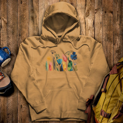 Watercolor Wildflower Meadow Hoodie