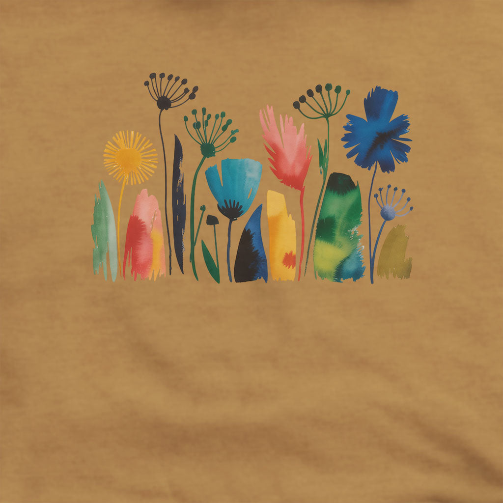 Watercolor Wildflower Meadow Hoodie