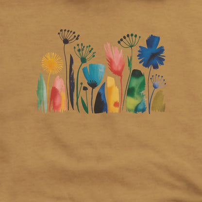 Watercolor Wildflower Meadow Hoodie