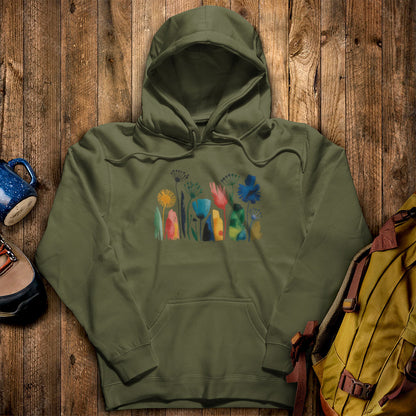 Watercolor Wildflower Meadow Hoodie