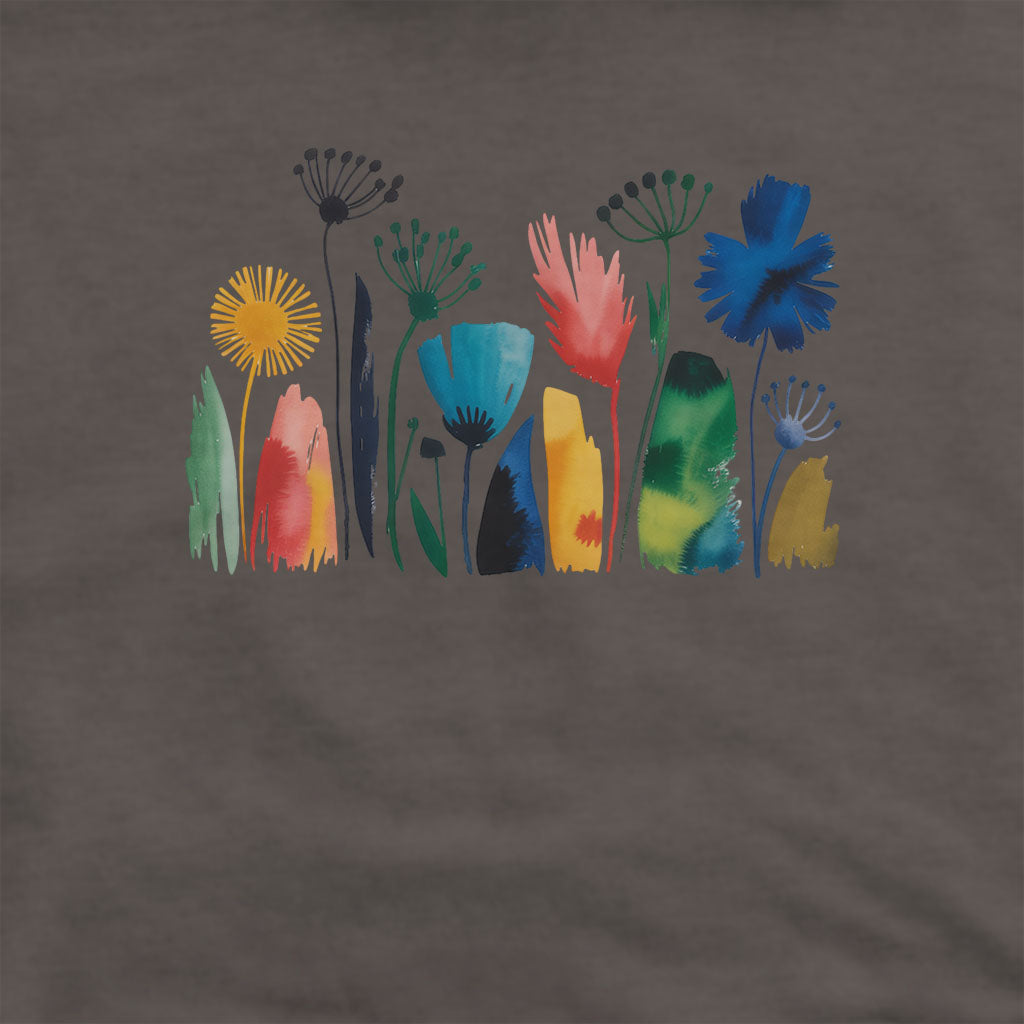 Watercolor Wildflower Meadow Hoodie