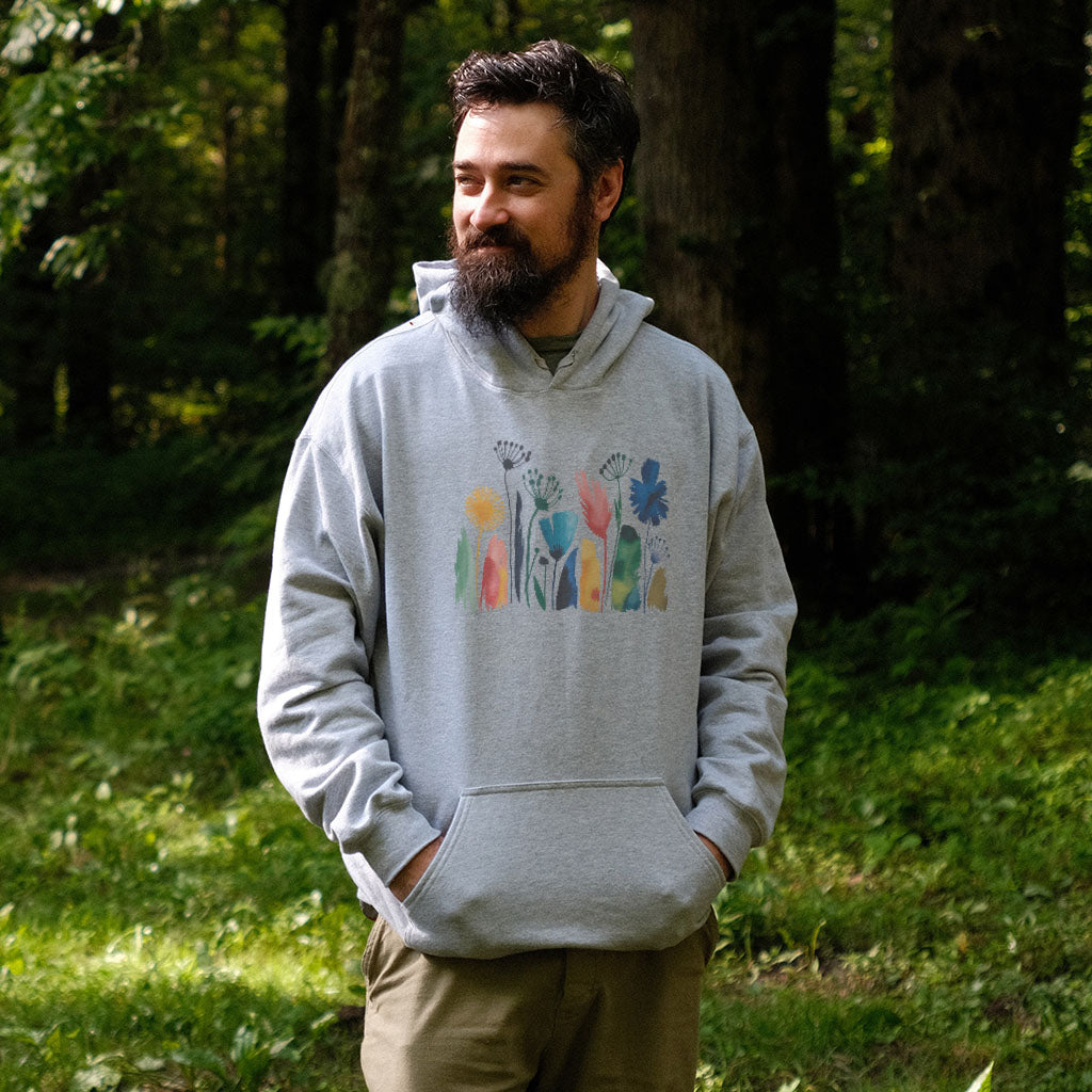 Watercolor Wildflower Meadow Hoodie
