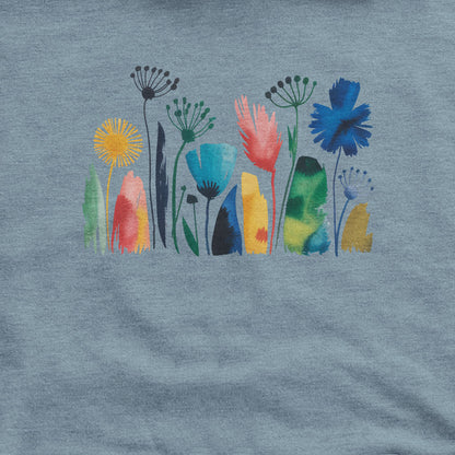 Watercolor Wildflower Meadow Hoodie