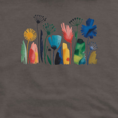 Watercolor Wildflower Meadow Crewneck Sweatshirt