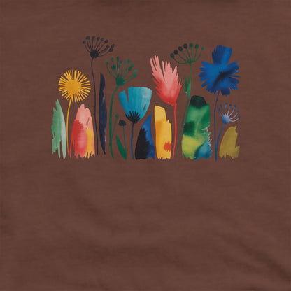 Watercolor Wildflower Meadow Crewneck Sweatshirt