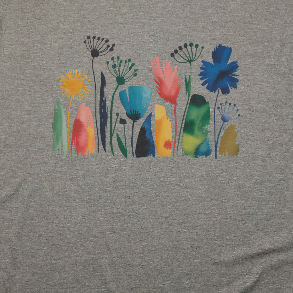Watercolor Wildflower Meadow T-Shirt