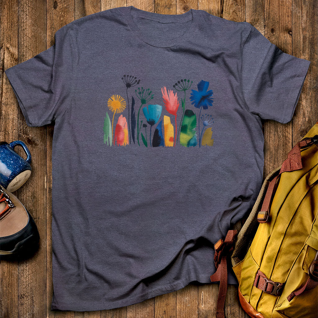 Watercolor Wildflower Meadow T-Shirt