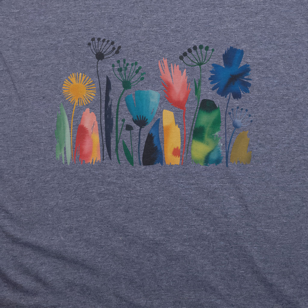 Watercolor Wildflower Meadow T-Shirt
