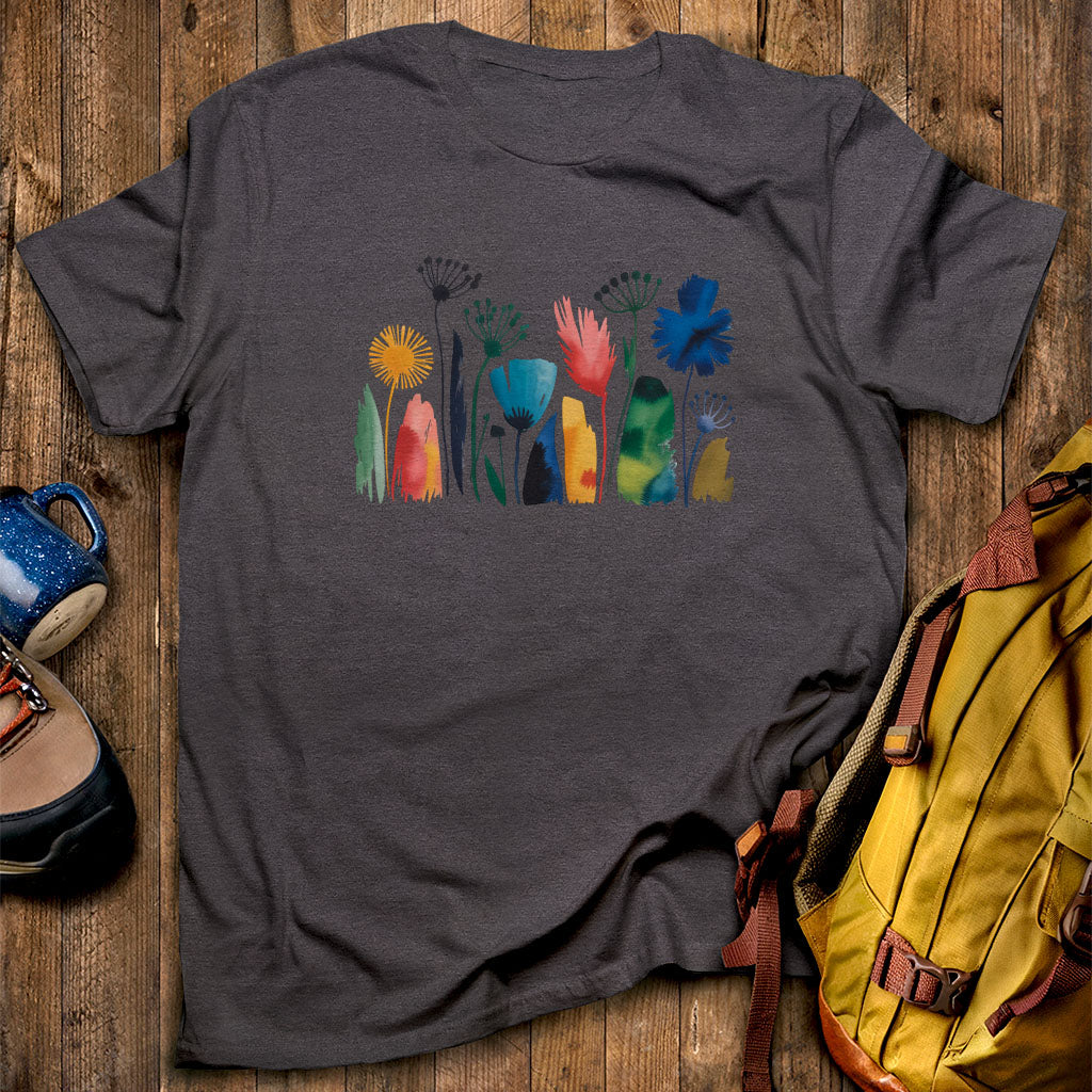 Watercolor Wildflower Meadow T-Shirt