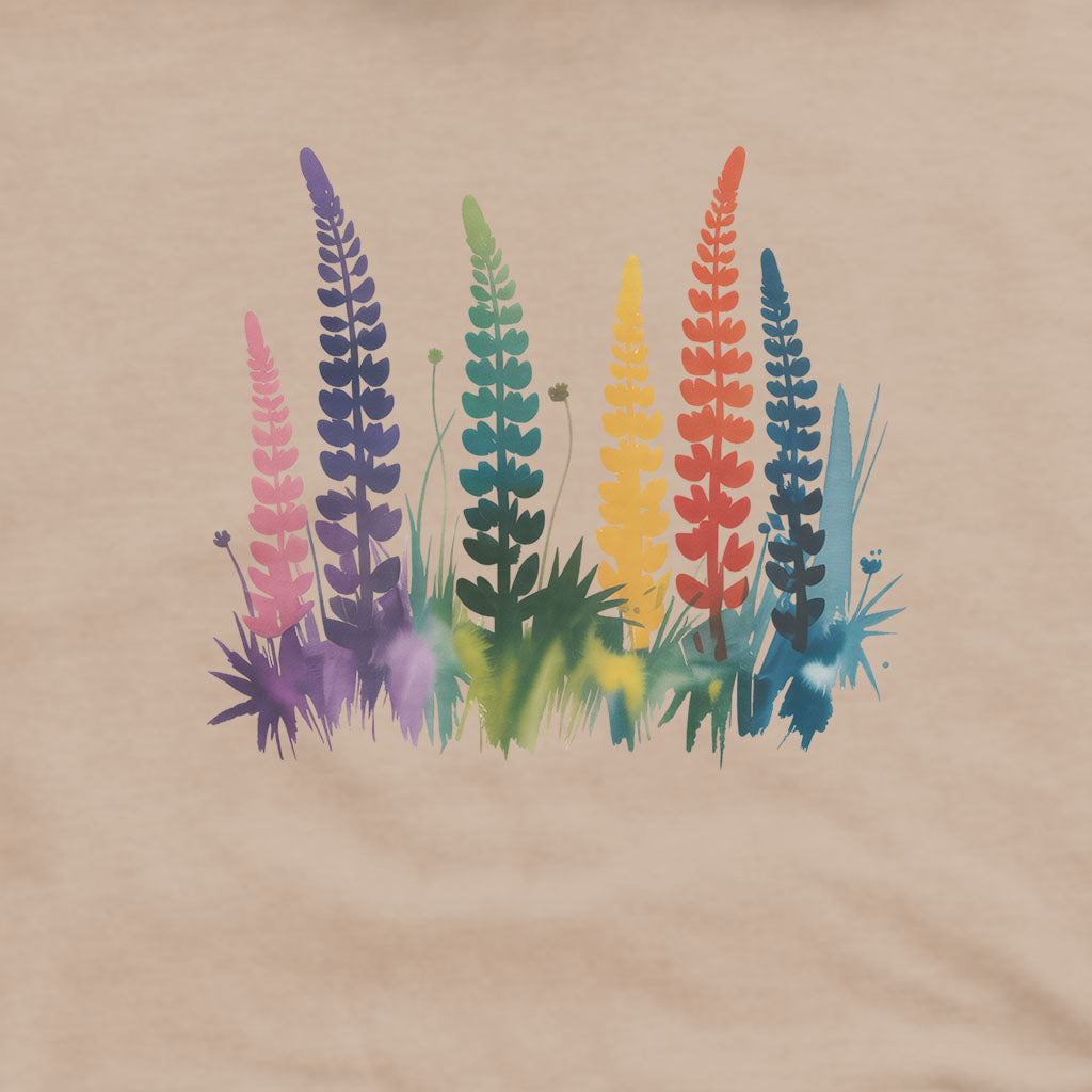 Watercolor Lupine Hoodie