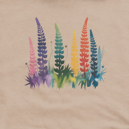 Watercolor Lupine Hoodie