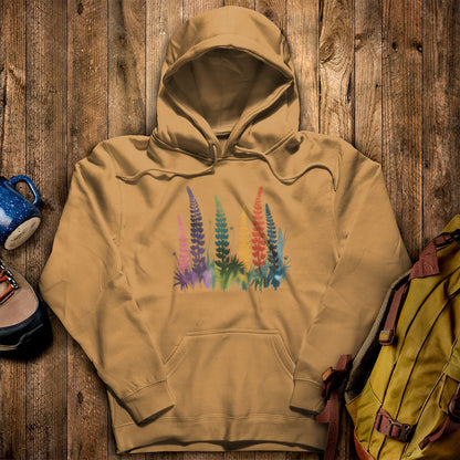 Watercolor Lupine Hoodie