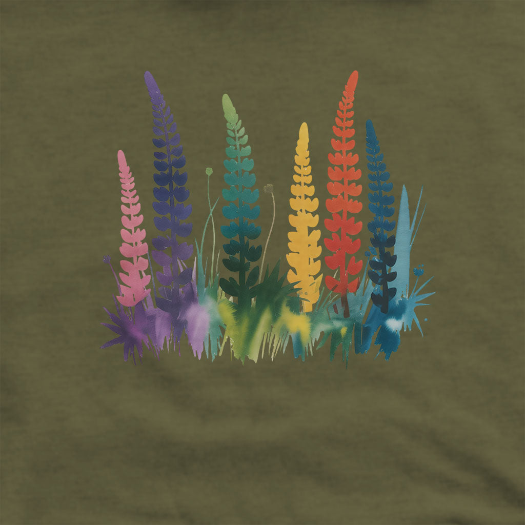 Watercolor Lupine Hoodie