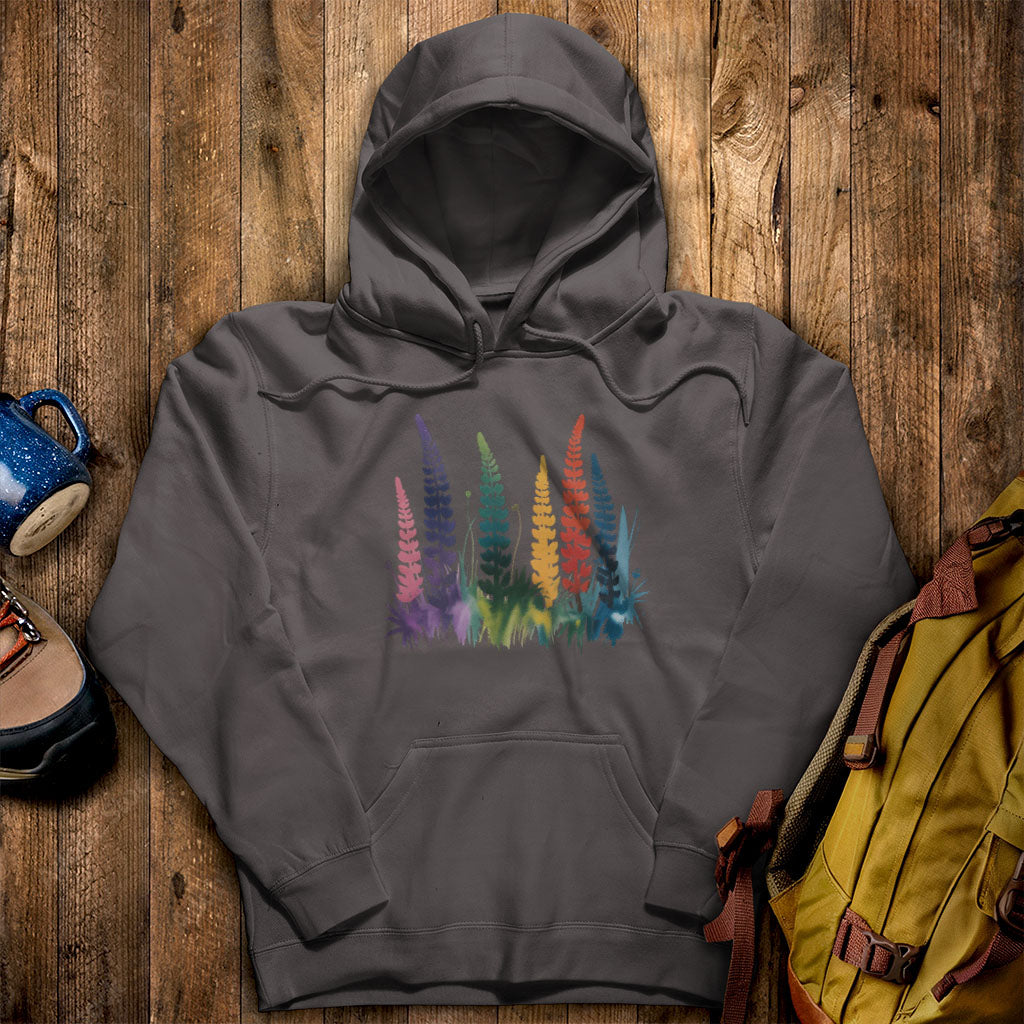 Watercolor Lupine Hoodie