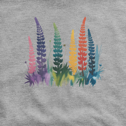 Watercolor Lupine Hoodie