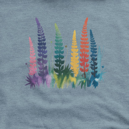 Watercolor Lupine Hoodie
