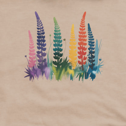 Watercolor Lupine Crewneck Sweatshirt