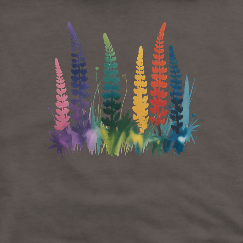 Watercolor Lupine Crewneck Sweatshirt