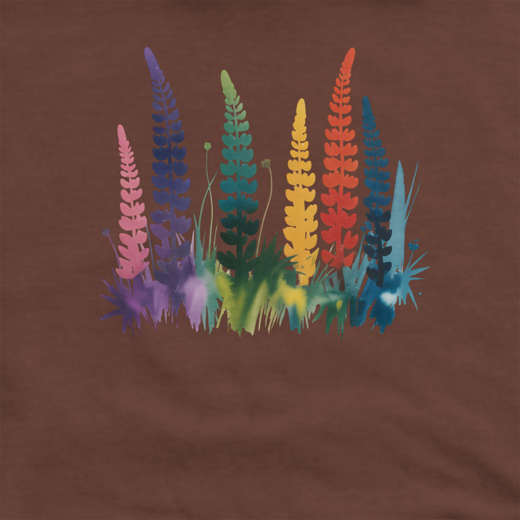 Watercolor Lupine Crewneck Sweatshirt
