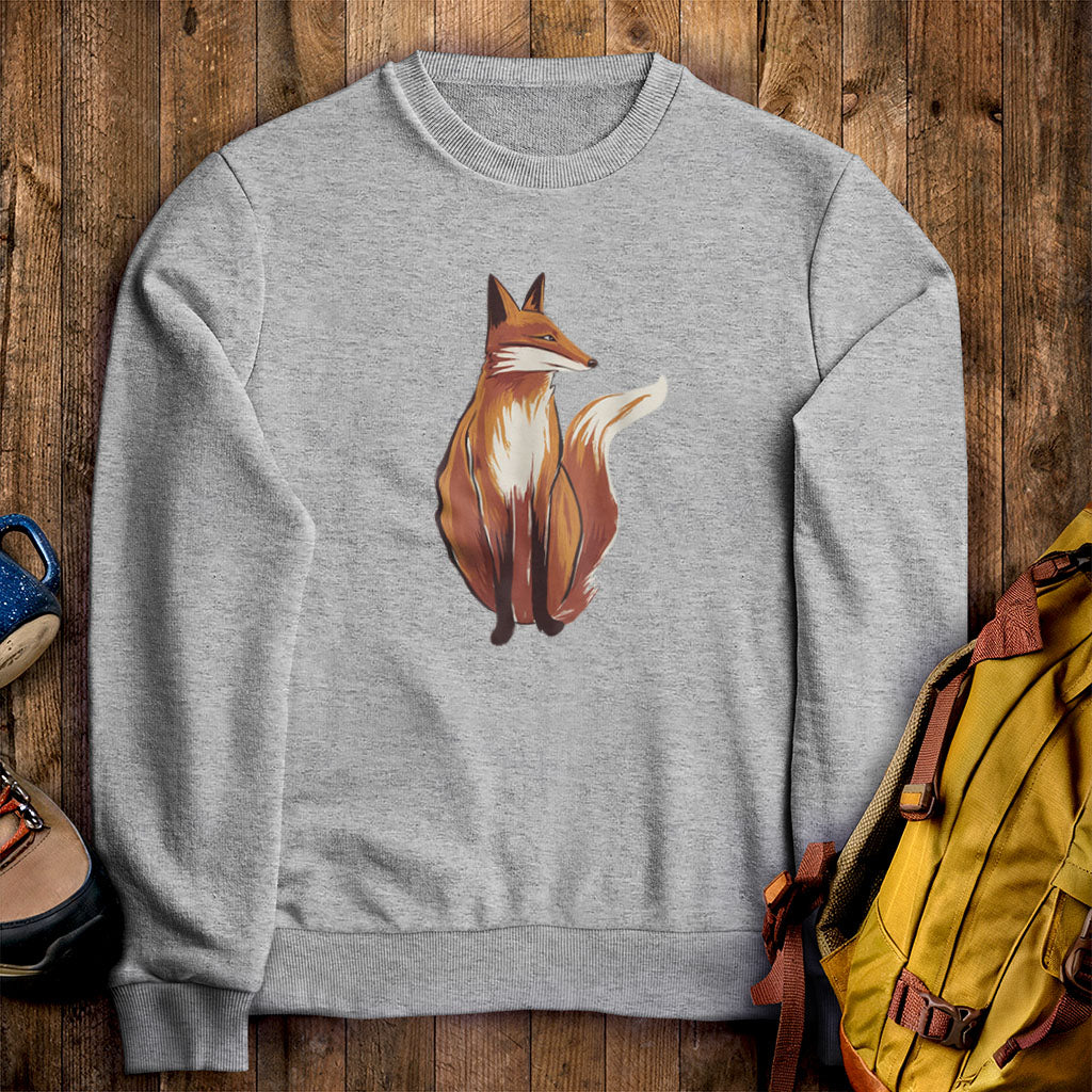 Painted Fox Crewneck Sweatshirt