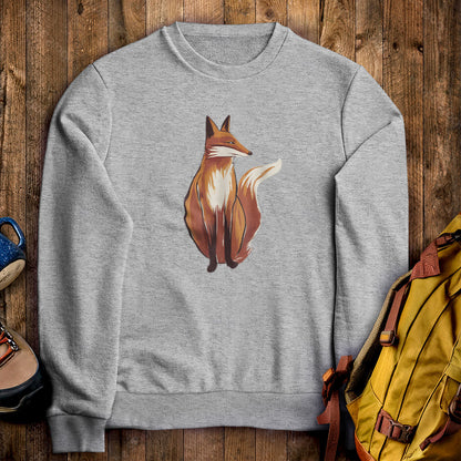 Painted Fox Crewneck Sweatshirt