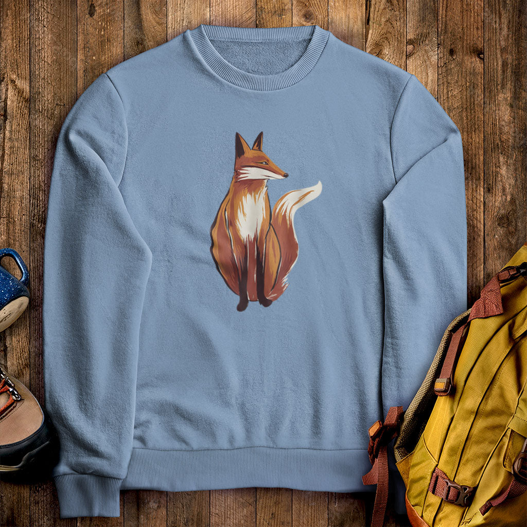 Painted Fox Crewneck Sweatshirt