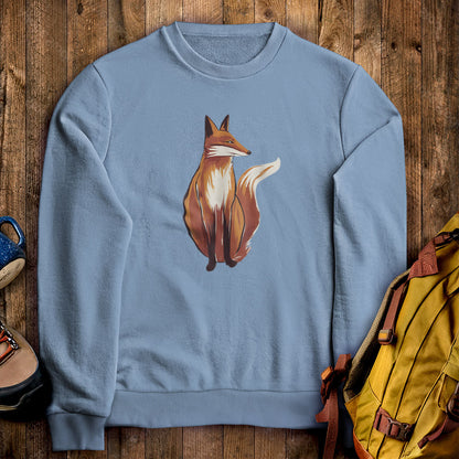 Painted Fox Crewneck Sweatshirt