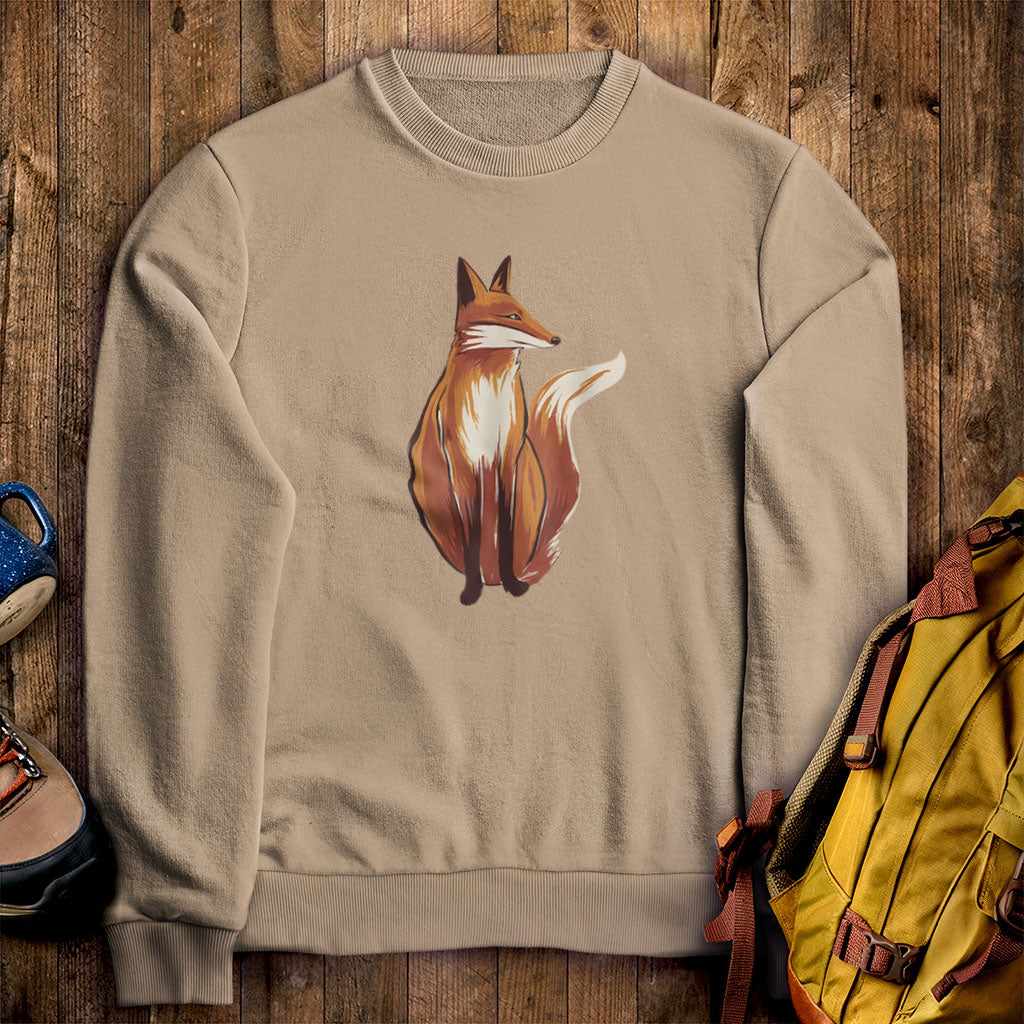 Painted Fox Crewneck Sweatshirt