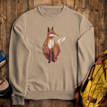 Painted Fox Crewneck Sweatshirt