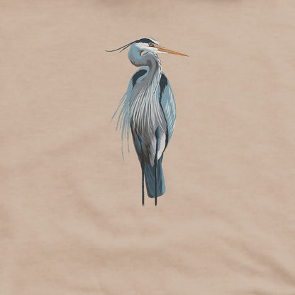 Painted Great Blue Heron Hoodie