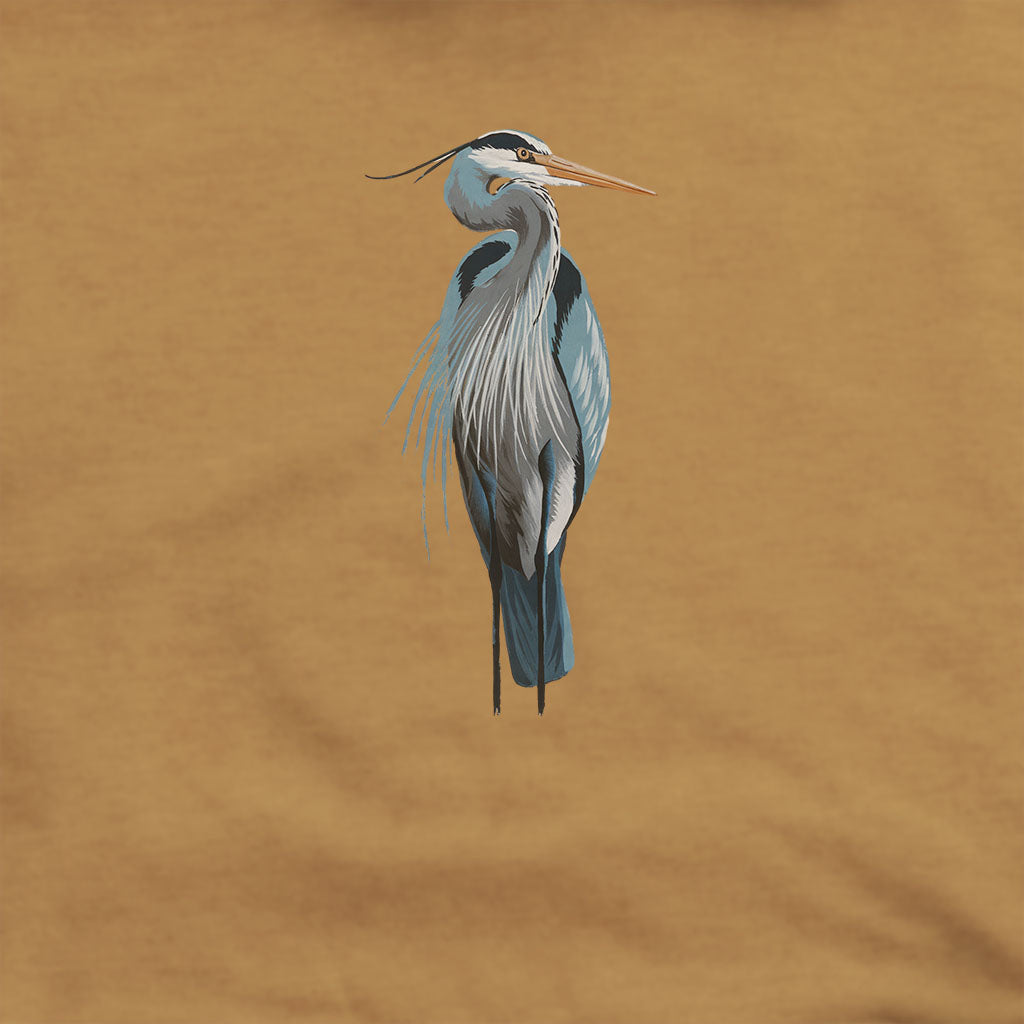 Painted Great Blue Heron Hoodie
