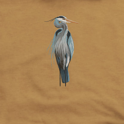Painted Great Blue Heron Hoodie