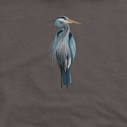 Painted Great Blue Heron Hoodie