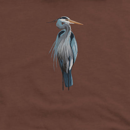 Painted Great Blue Heron Hoodie