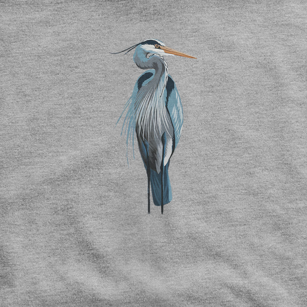 Painted Great Blue Heron Hoodie