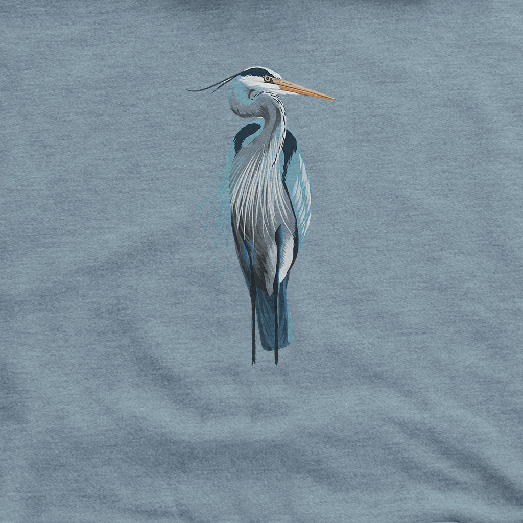 Painted Great Blue Heron Hoodie