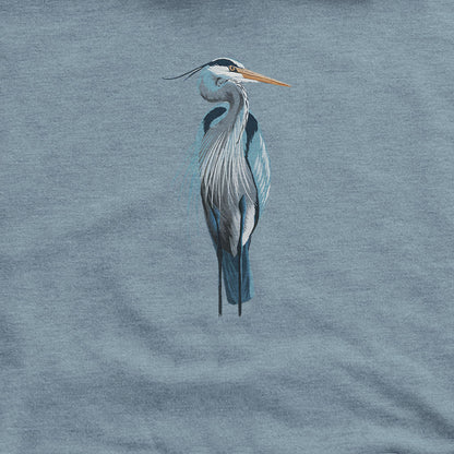 Painted Great Blue Heron Hoodie