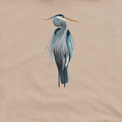 Painted Great Blue Heron Crewneck Sweatshirt