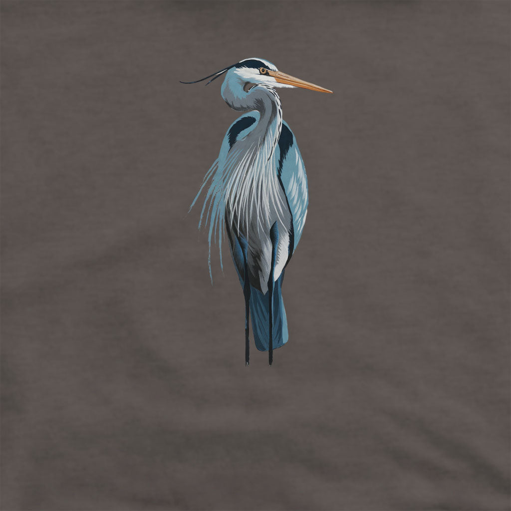 Painted Great Blue Heron Crewneck Sweatshirt
