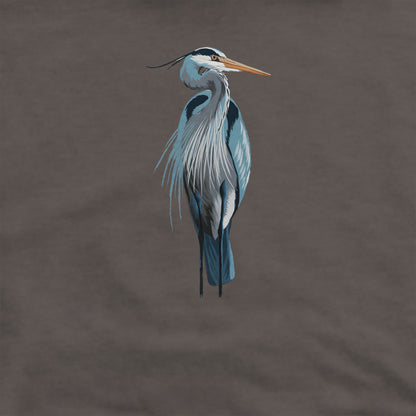 Painted Great Blue Heron Crewneck Sweatshirt