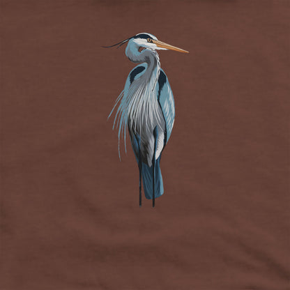Painted Great Blue Heron Crewneck Sweatshirt