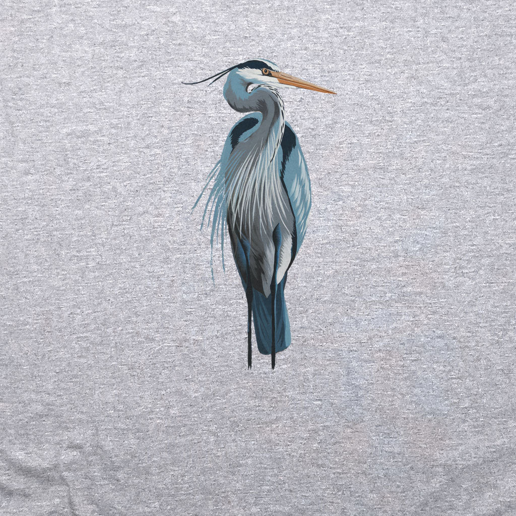 Painted Great Blue Heron Crewneck Sweatshirt