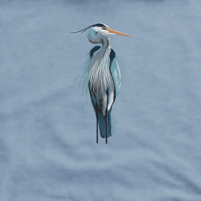 Painted Great Blue Heron Crewneck Sweatshirt