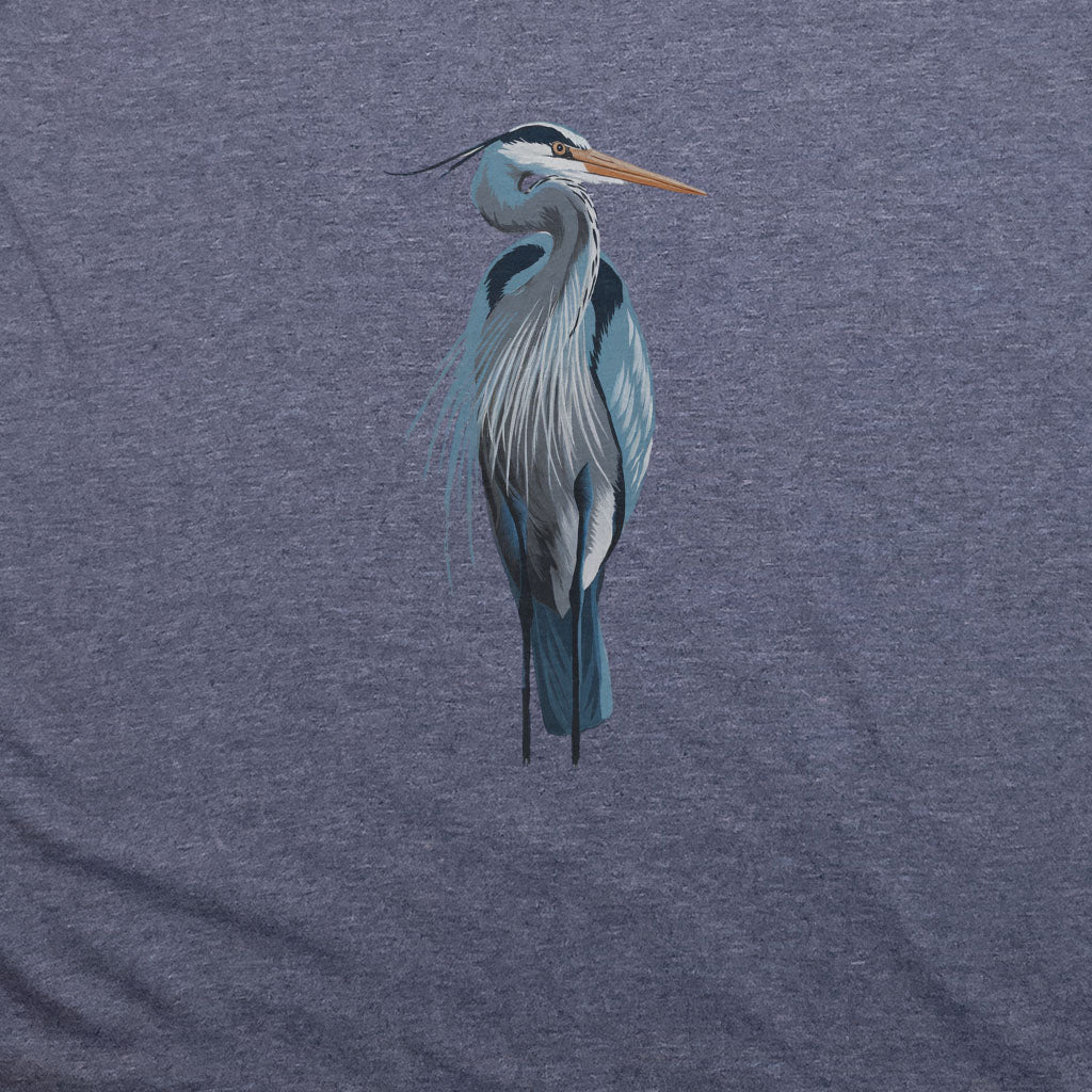 Painted Great Blue Heron T-Shirt