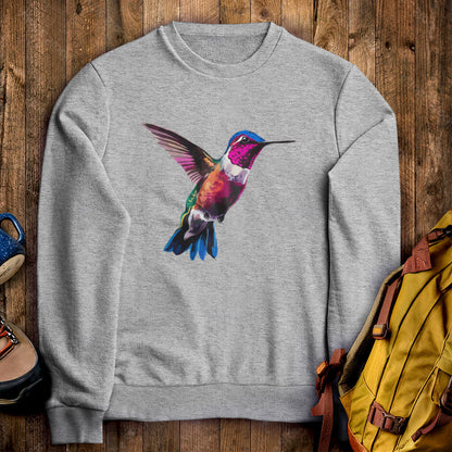 Painted Hummingbird Crewneck Sweatshirt